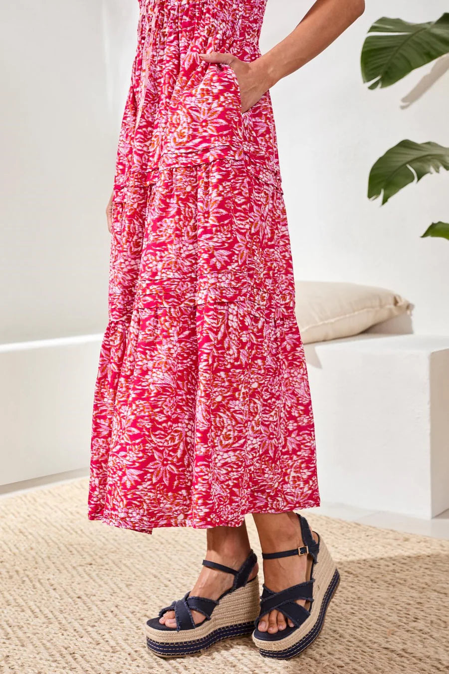 Tribal Floral Maxi Dress