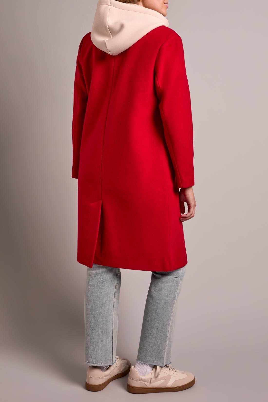 Tribal Lofty Chic Funnel Neckhoodie red - OLIVIA'S