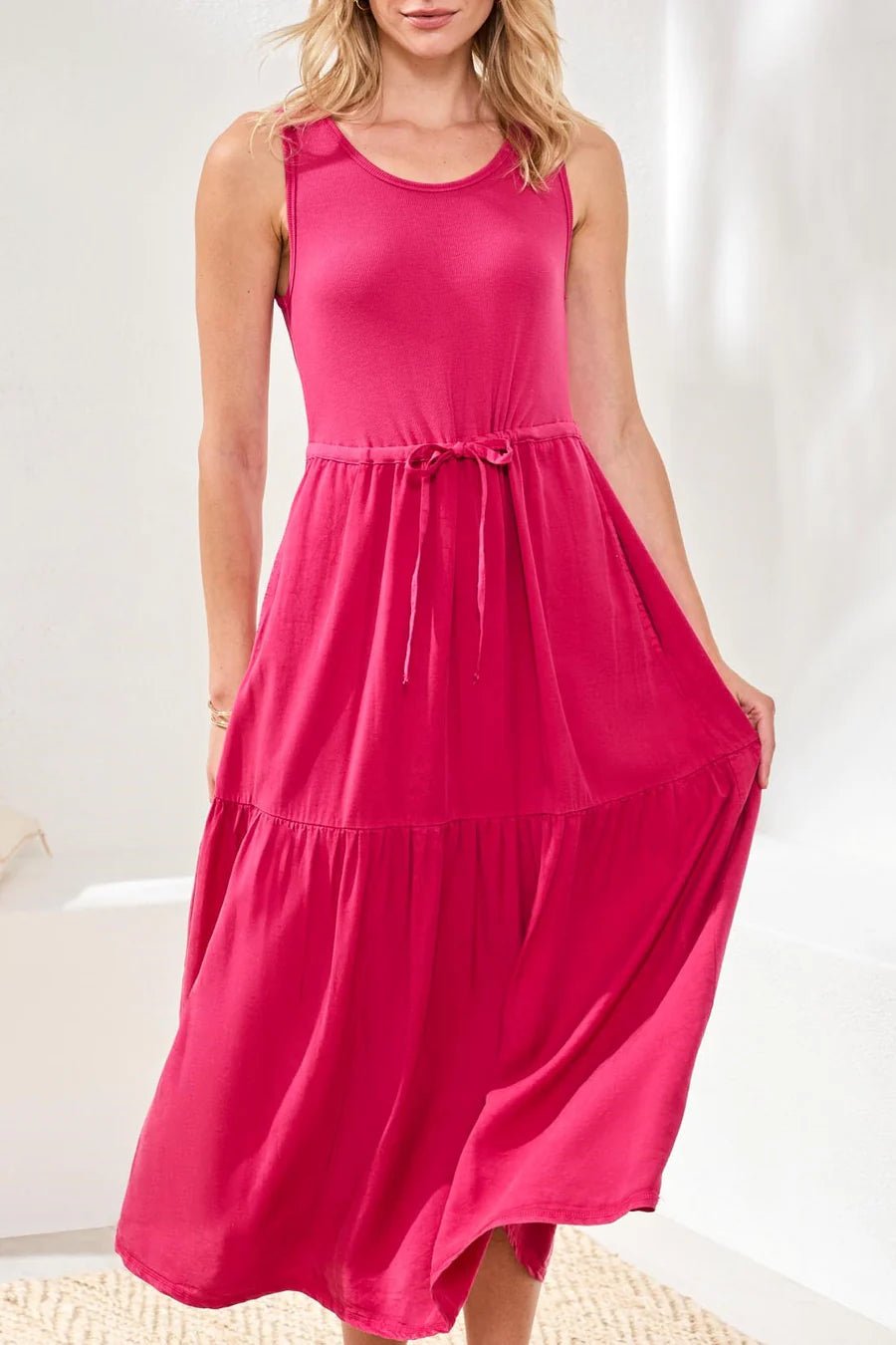 Tribal Mixed Media Maxi Dress - OLIVIA'S