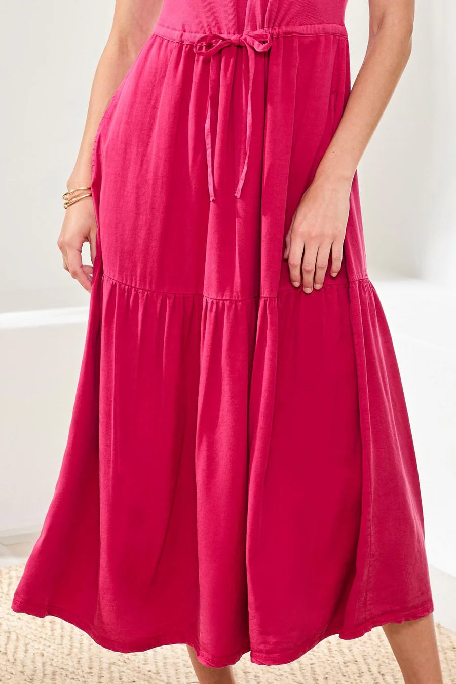 Tribal Mixed Media Maxi Dress