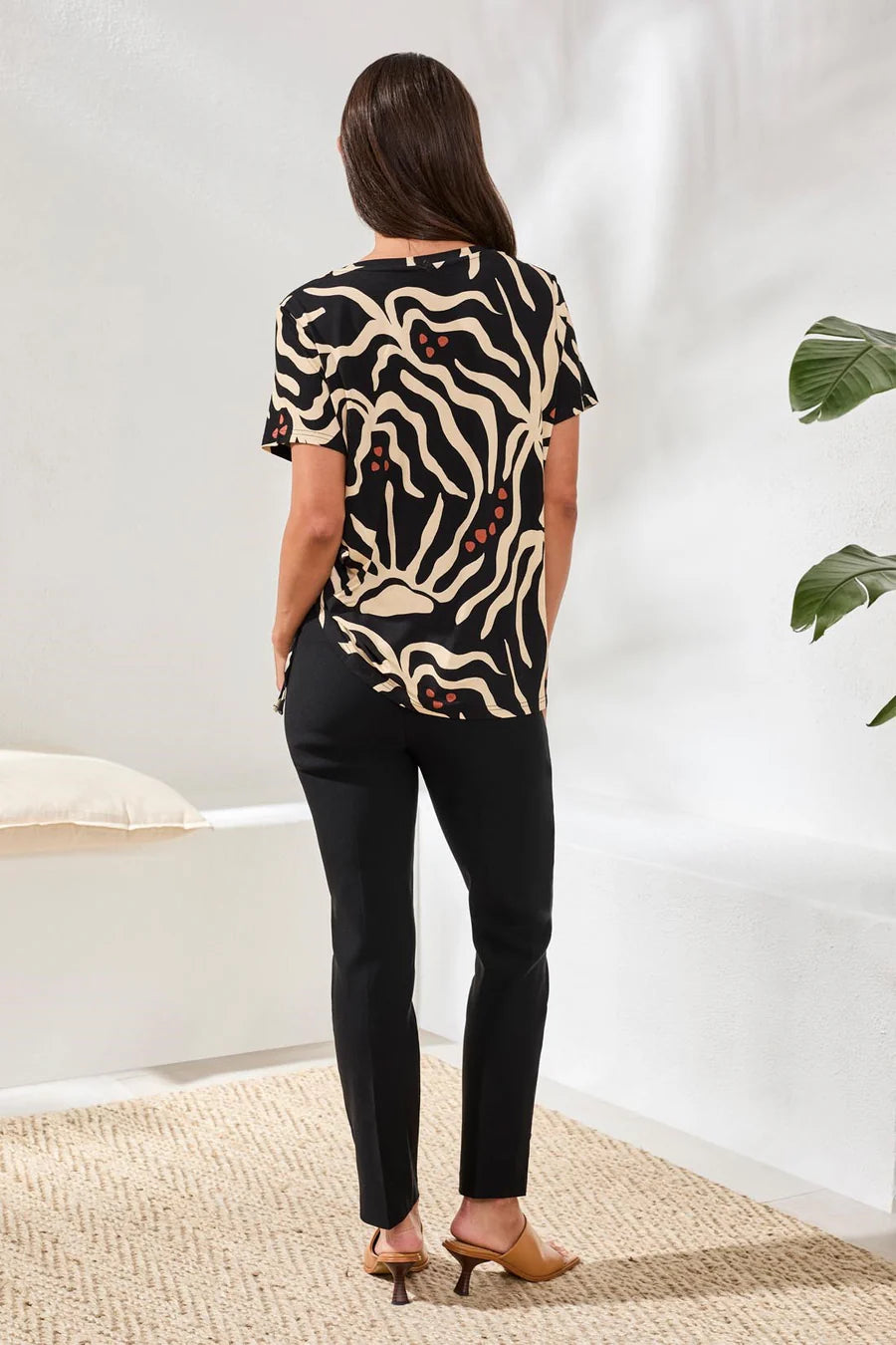 Tribal Jersey Crew Neck Top*