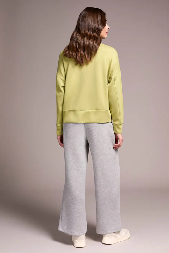 Drop Shoulder Funnel Neck Top