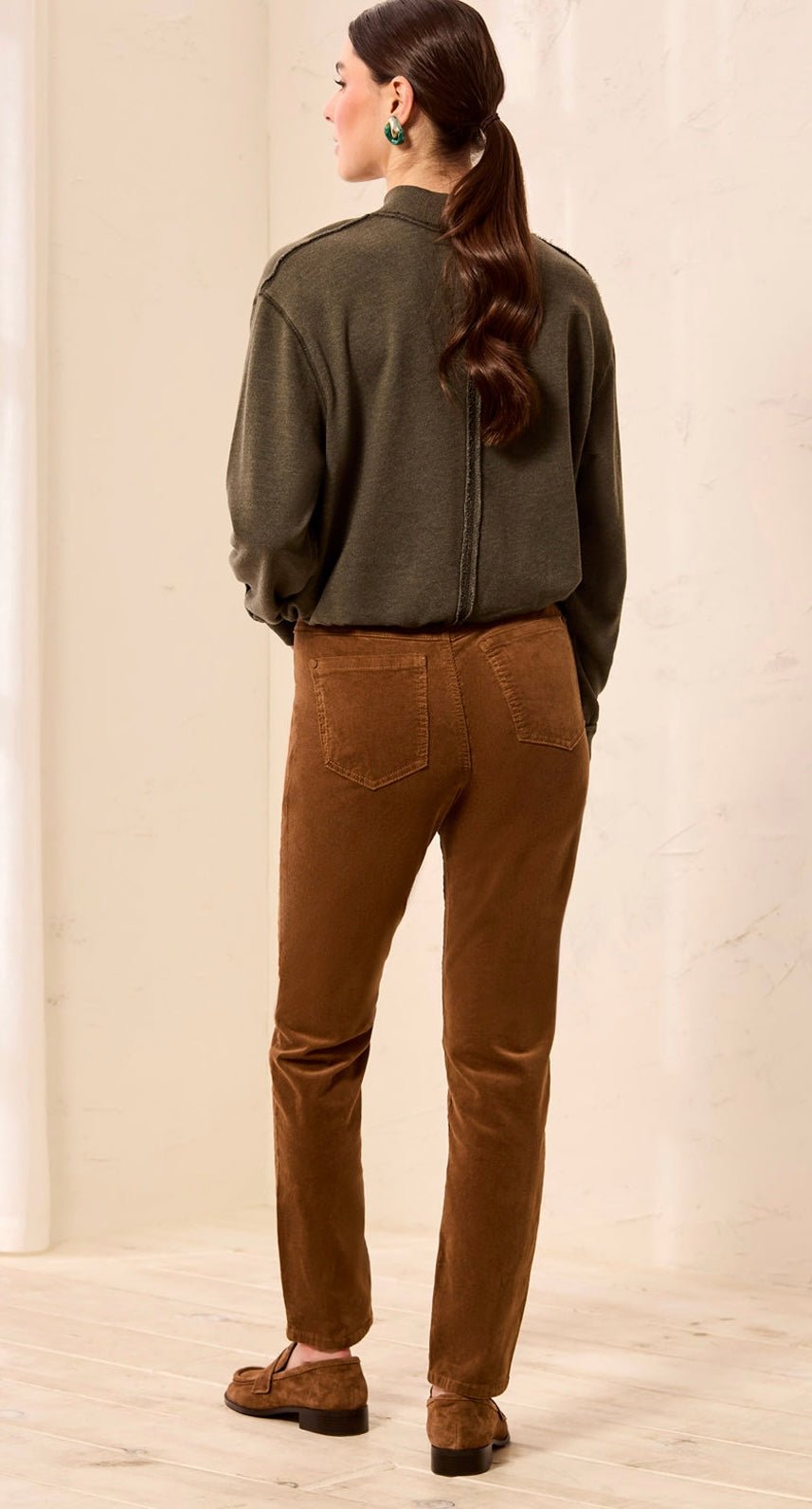 Tribal Women's Micro Cord Audrey Pull-On Slim Jeans - OLIVIA'S