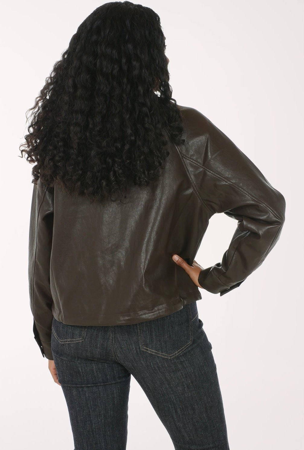 Tribal Women's Relaxed Mock Neck Jacket - OLIVIA'S