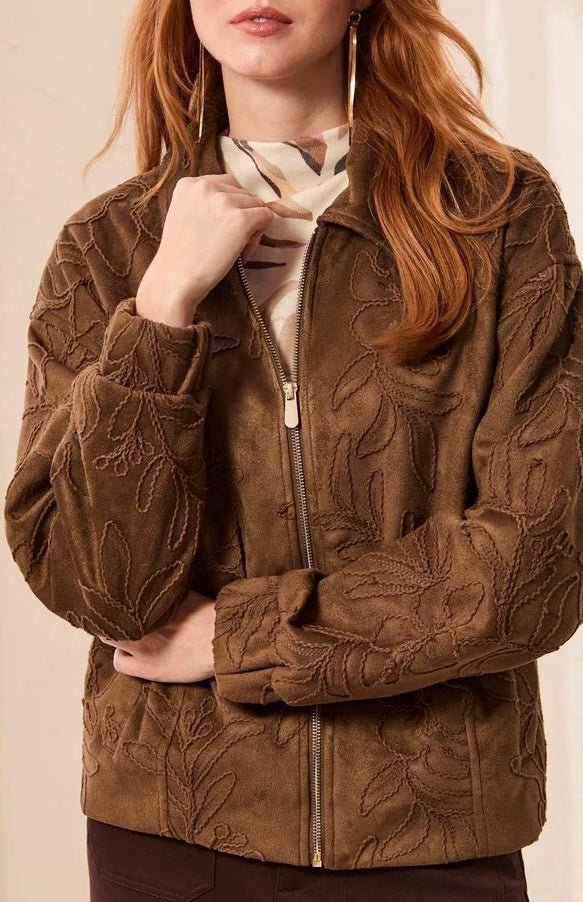 Tribal Zipfront coat dk fossil 32050 - OLIVIA'S