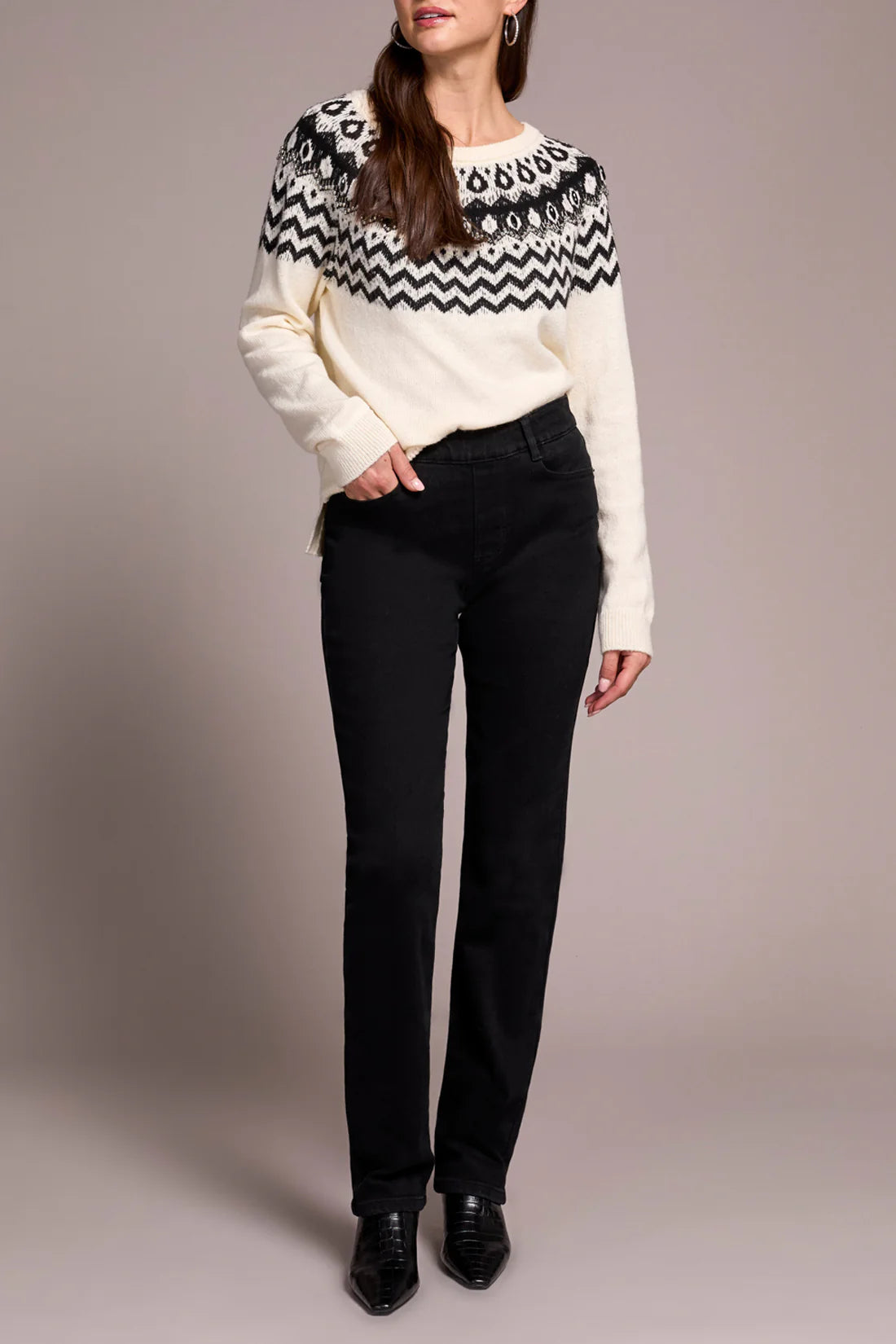 Sophia Pull-On Straight Leg Jean