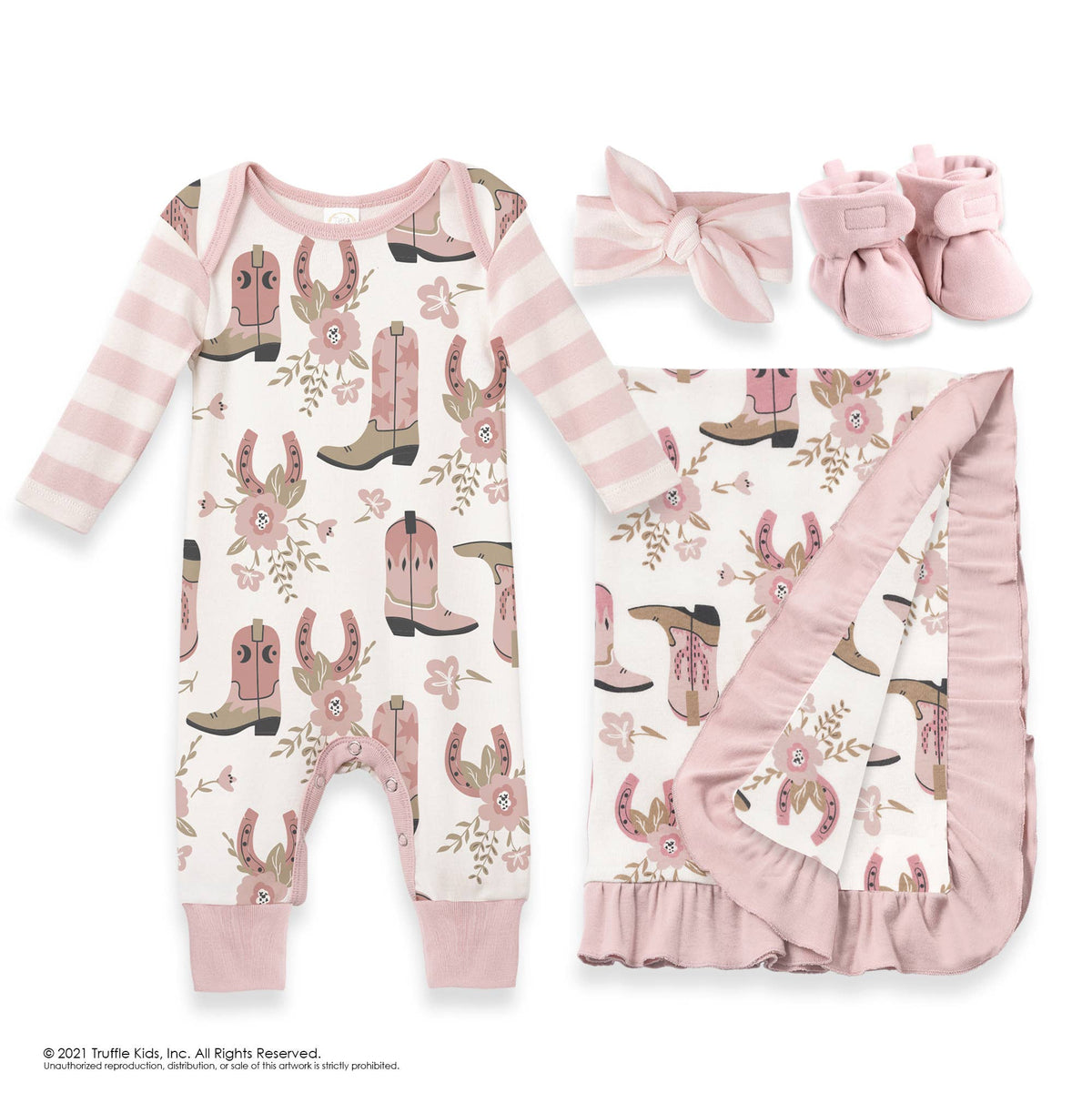 Western Cowgirl Baby Romper - OLIVIA'S