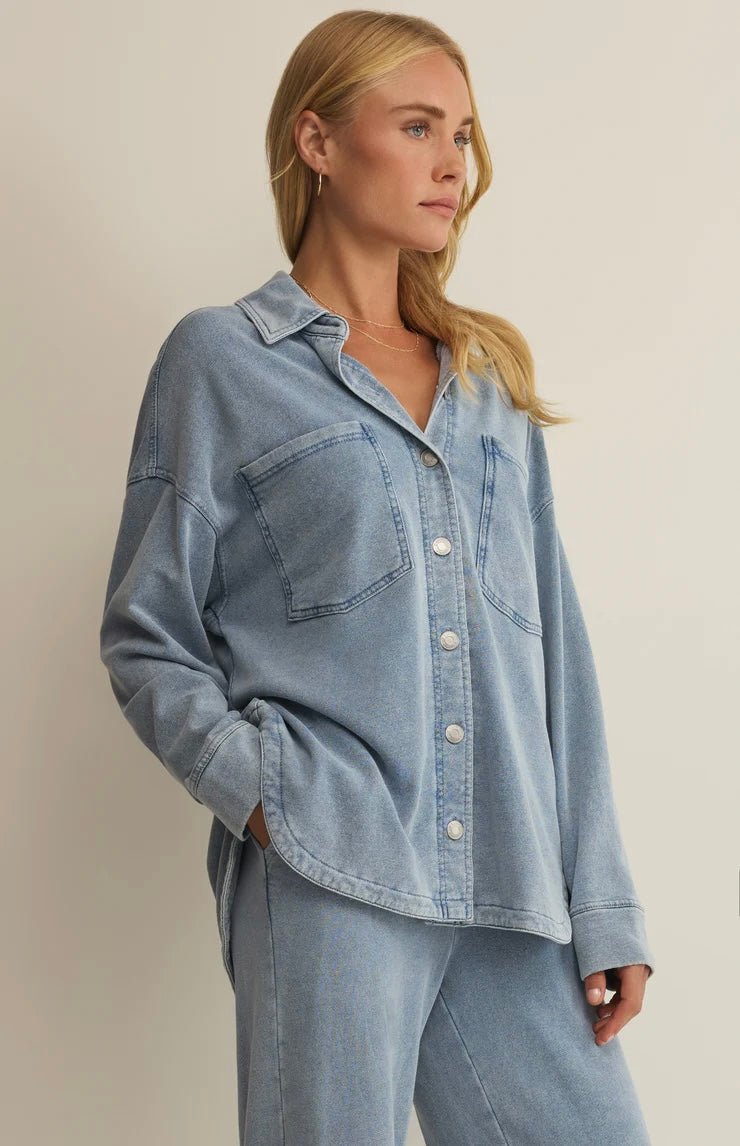 Z Supply All Day Knit Denim Jacket - OLIVIA'S