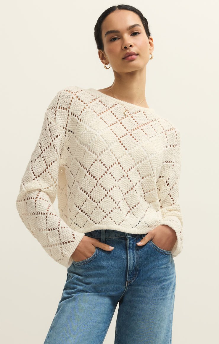 Z Supply Hullen Crochet Sweater - OLIVIA'S