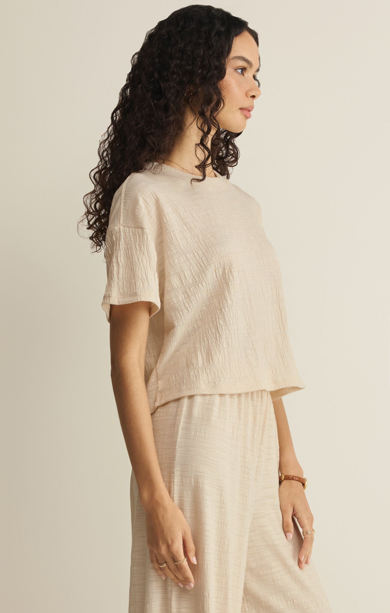 Z Supply Sway Textured Cropped Tee - OLIVIA'S
