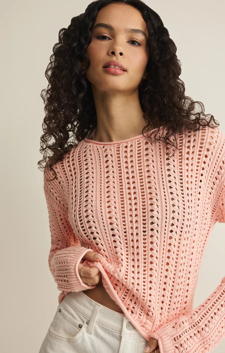 Z Supply Upland Crochet Sweater - OLIVIA'S
