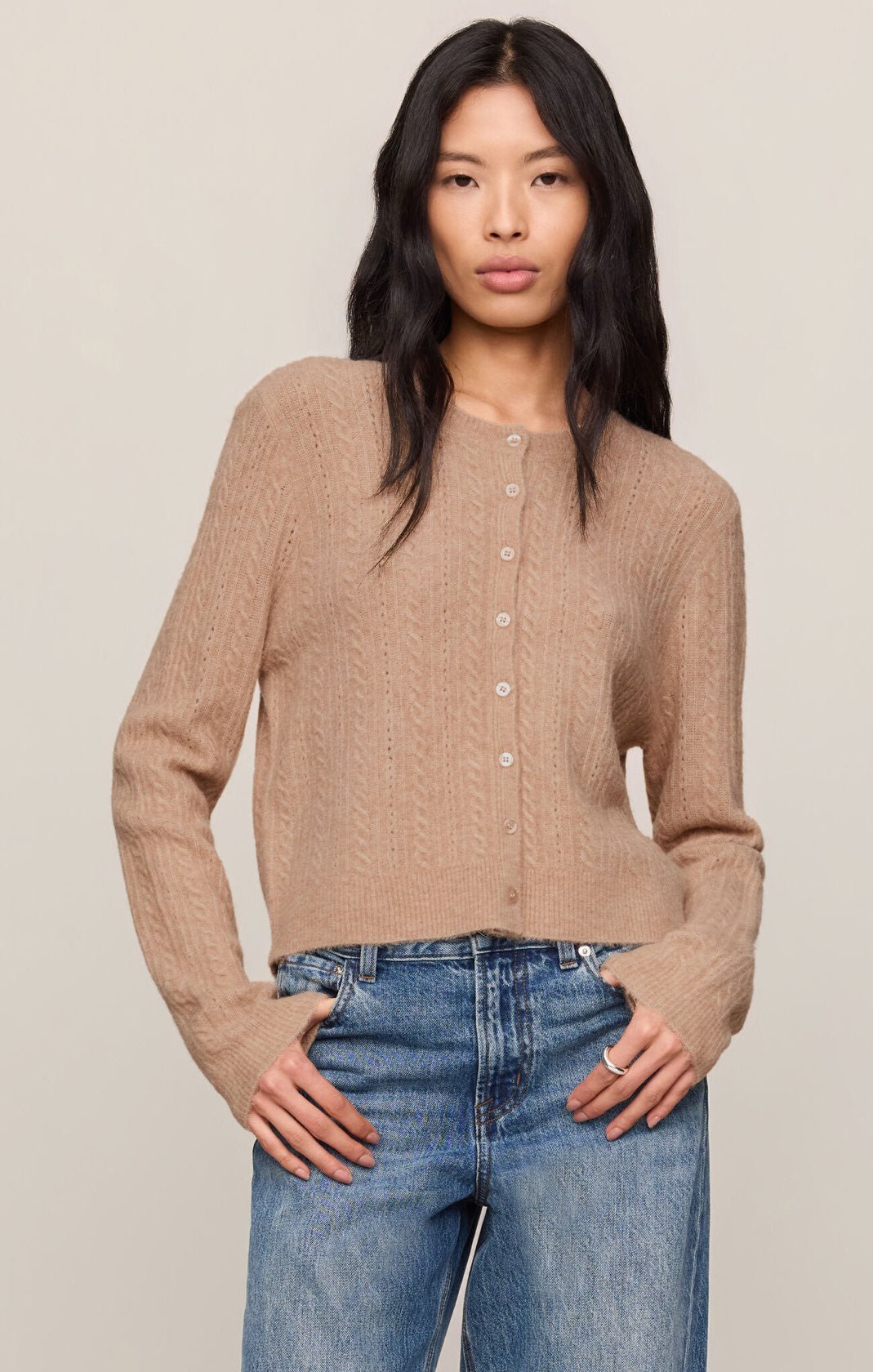 Z Supply Women's Medina Pointelle Cardigan - OLIVIA'S