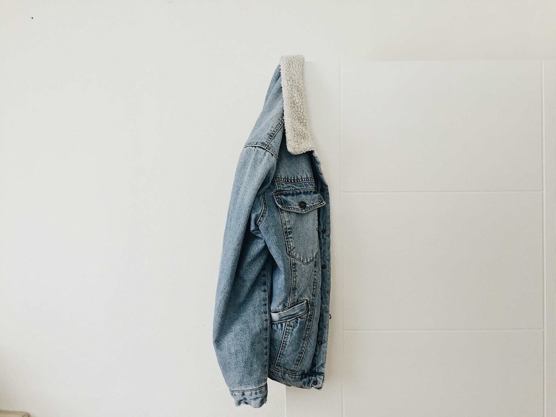 faded denim jacket