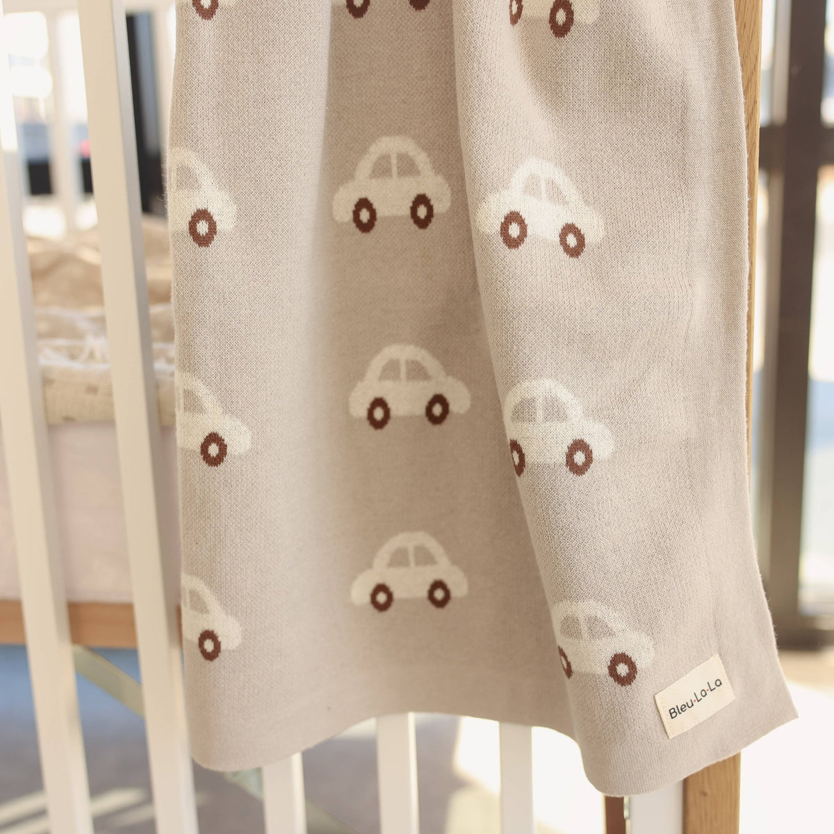 100% Luxury Cotton Receiving Swaddle Baby Blanket - Cars - OLIVIA'S