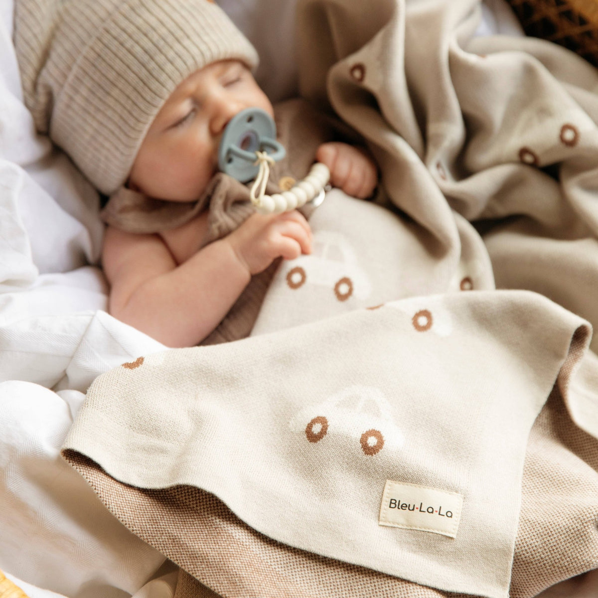 100% Luxury Cotton Receiving Swaddle Baby Blanket - Cars - OLIVIA'S