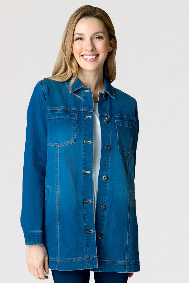 Stretch Denim Boyfriend Jacket