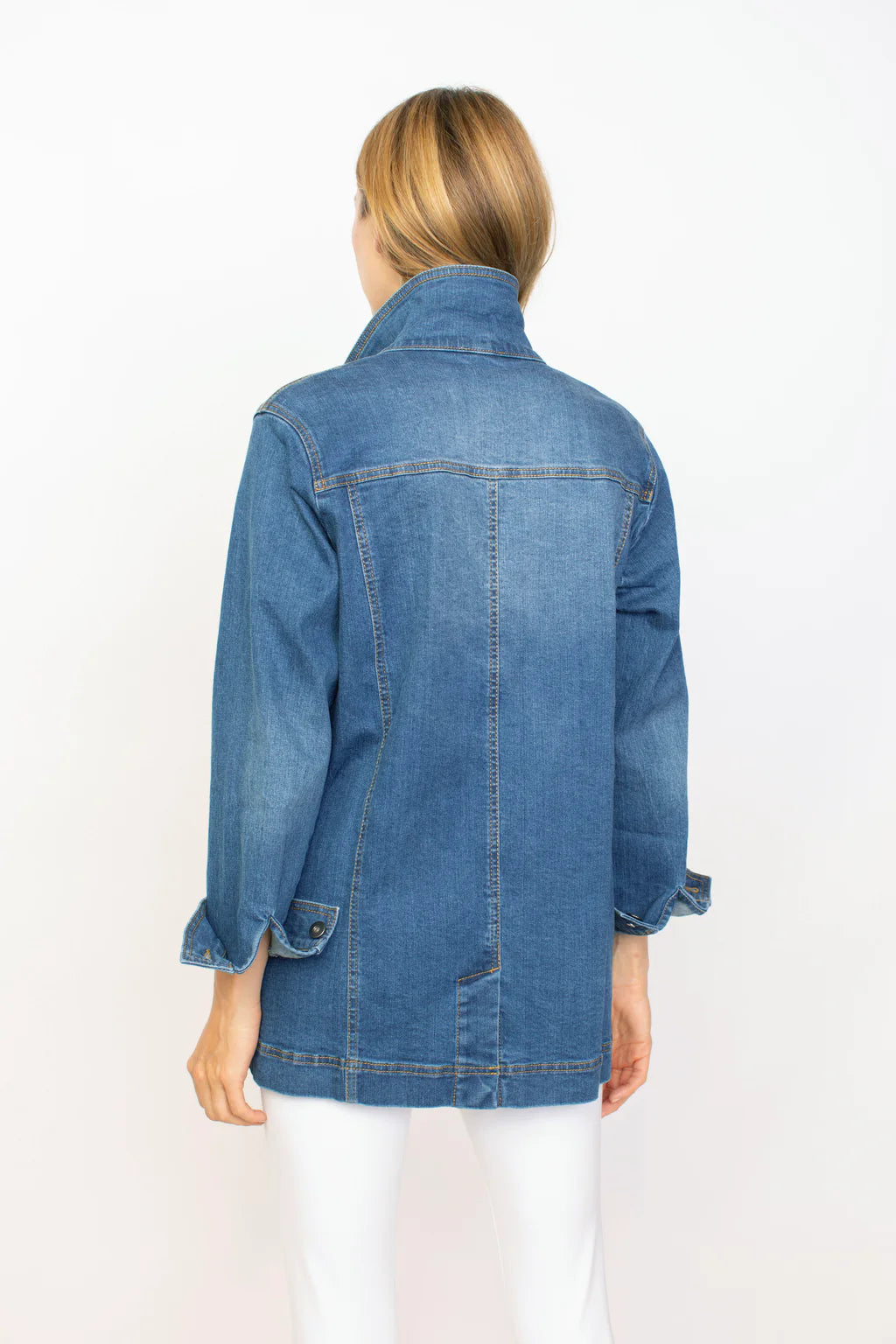 Stretch Denim Boyfriend Jacket