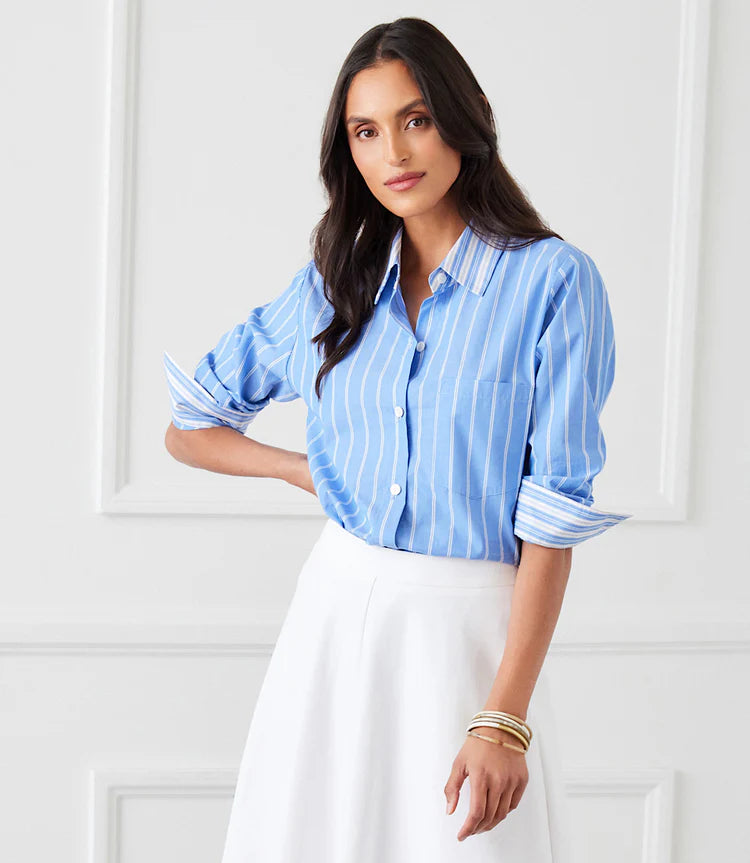 Beachside Ruched Sleeve Shirt