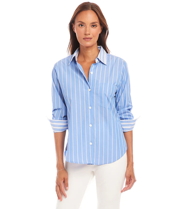 Beachside Ruched Sleeve Shirt