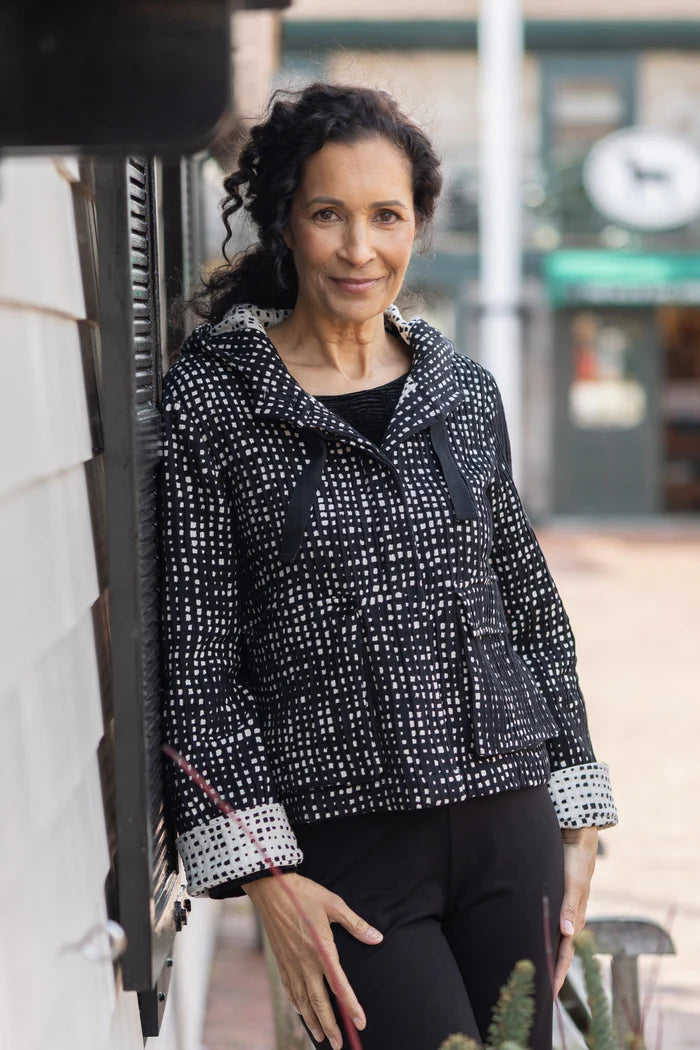 Autumn Check Cargo Hoodie