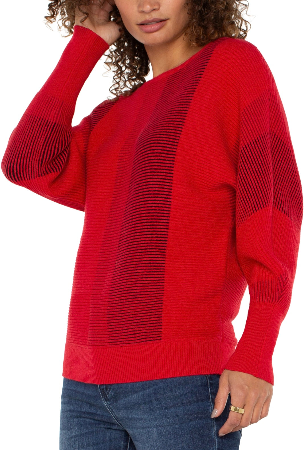 Colorblock Boat Neck Sweater