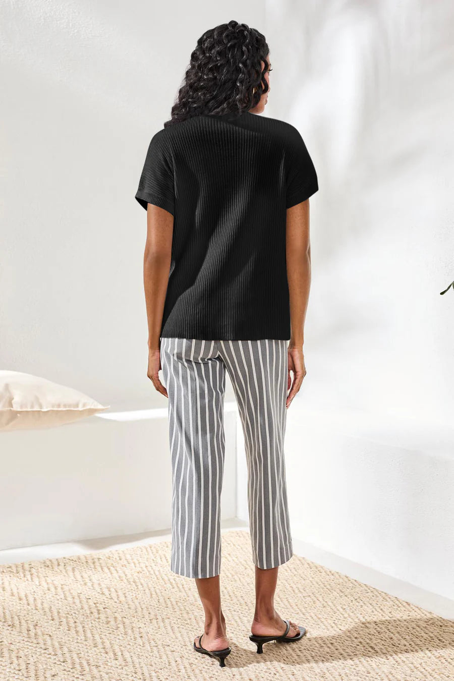 Dolman Ribbed Knit Top