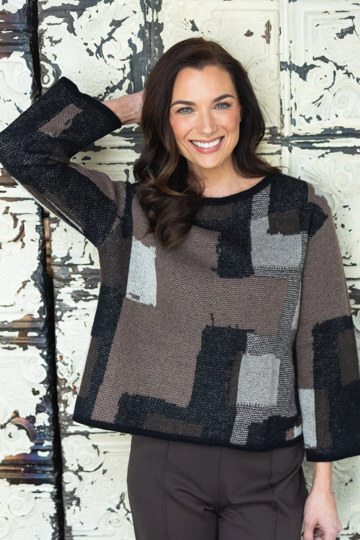 Modern Collage Sweater