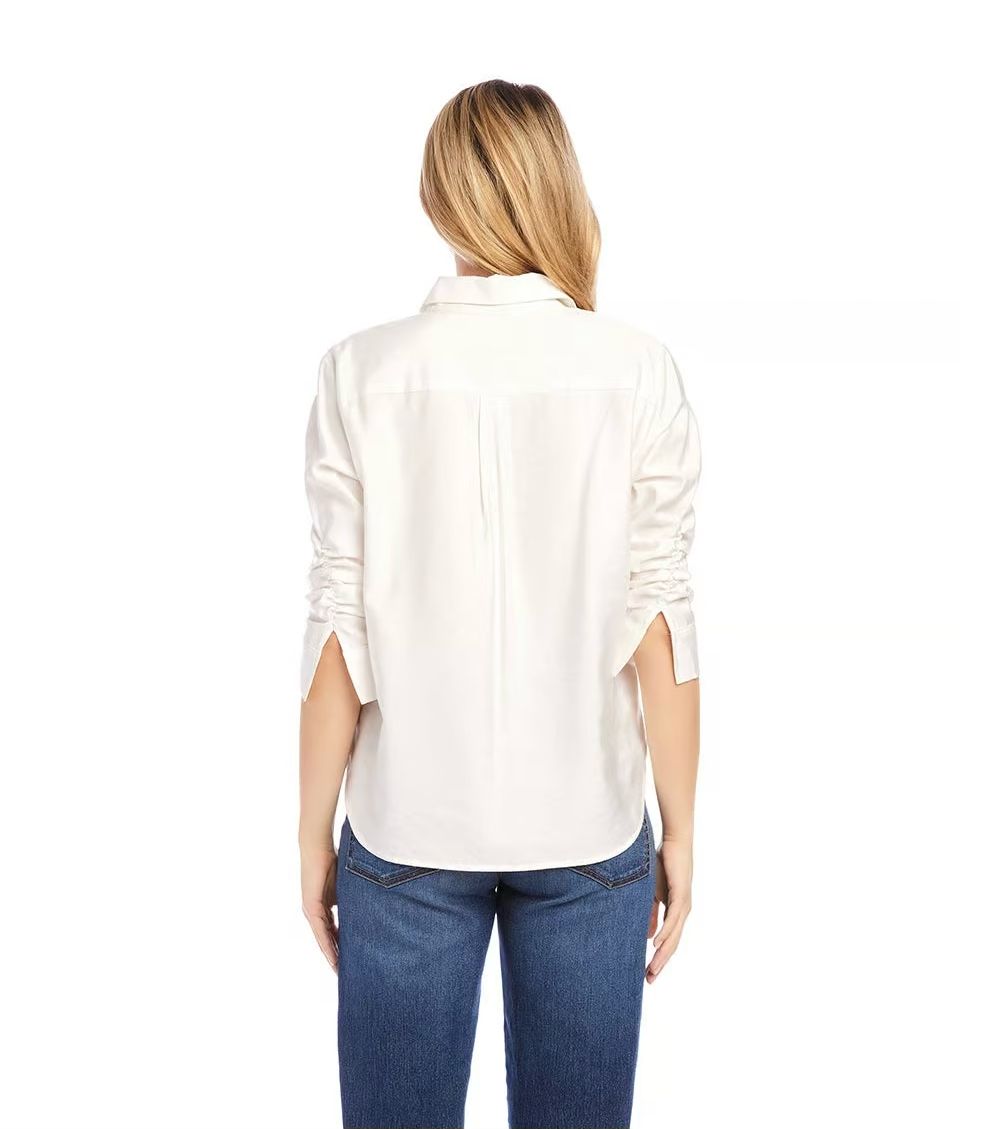 Ruched Sleeve Shirt