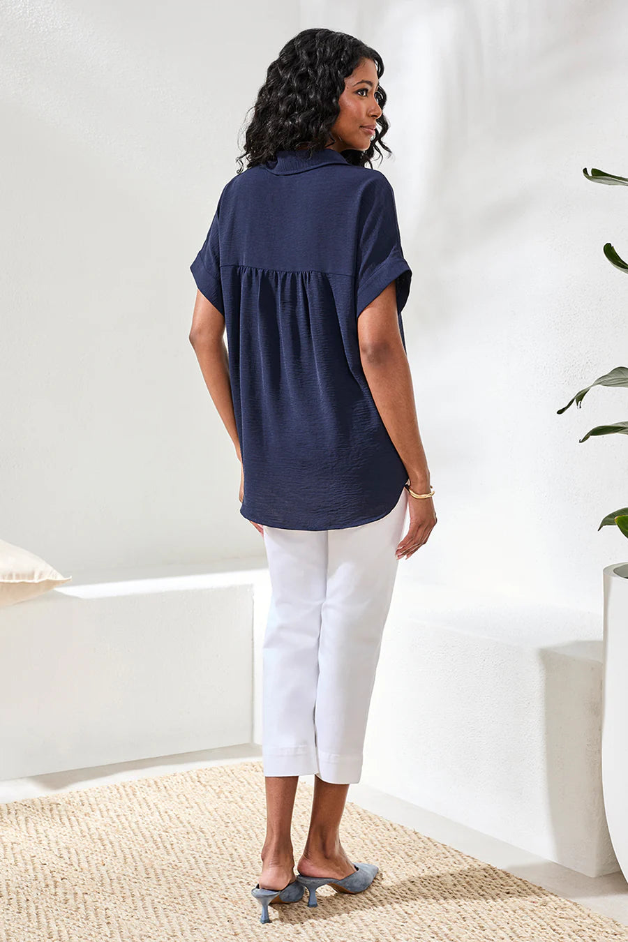 Tribal Relaxed Dolman Button-Down *
