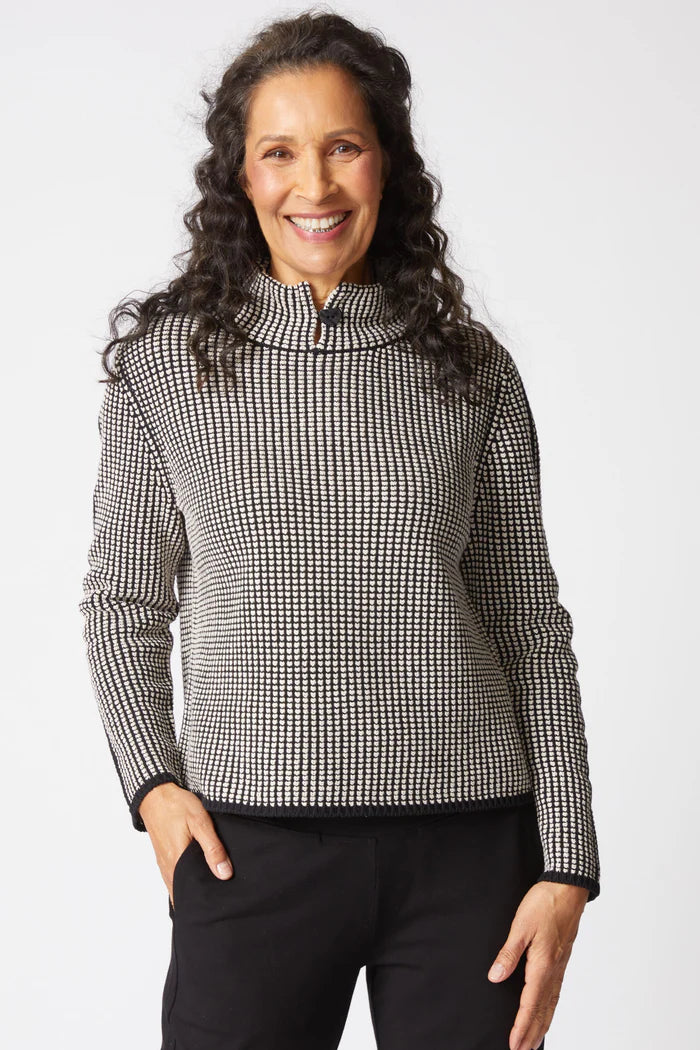 Night & Day Button Collar Sweater