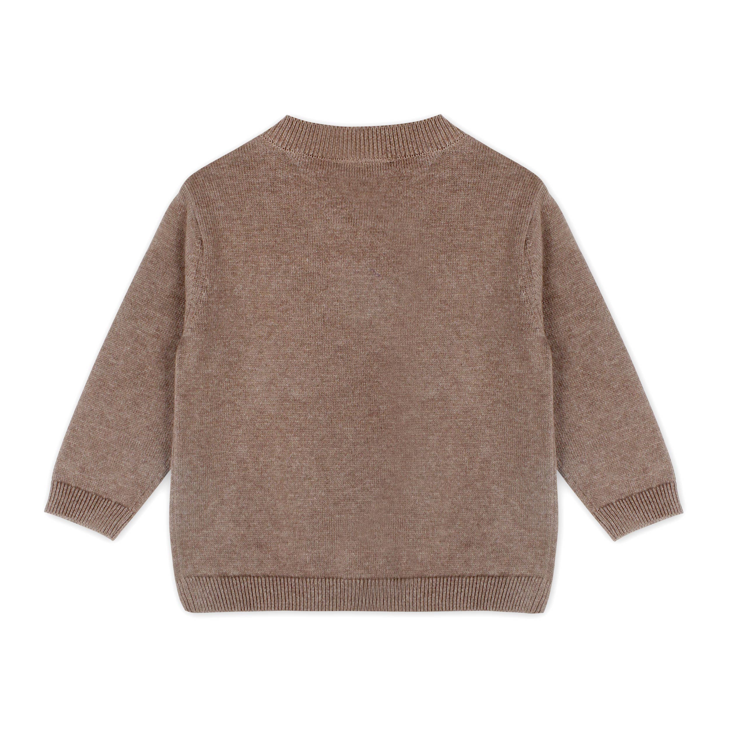Brown sweater on a white background