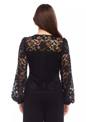 Blouson Sleeve Lace Top