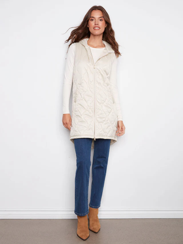 Long Hooded Vest