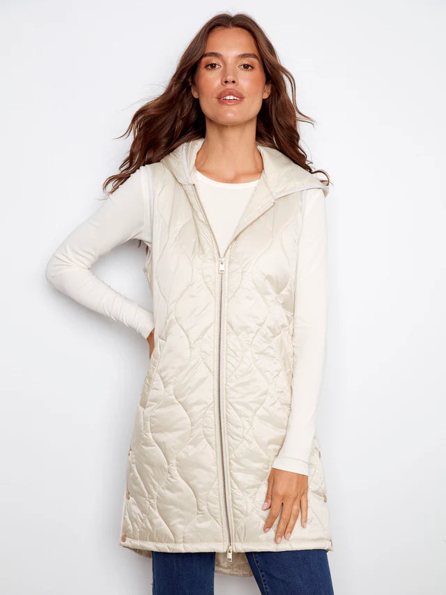 Long Hooded Vest