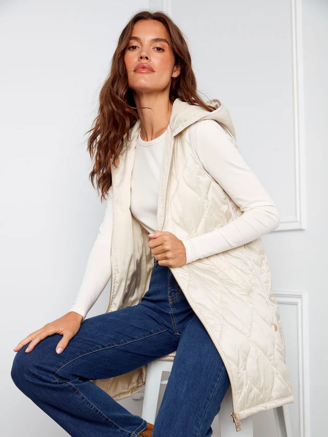 Long Hooded Vest