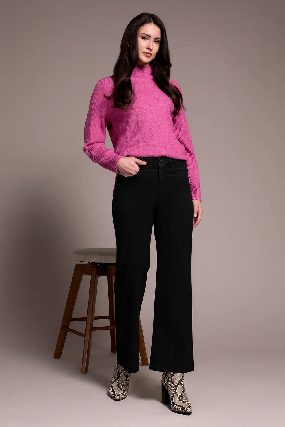 Comfort  Stretch Wide Leg Pant