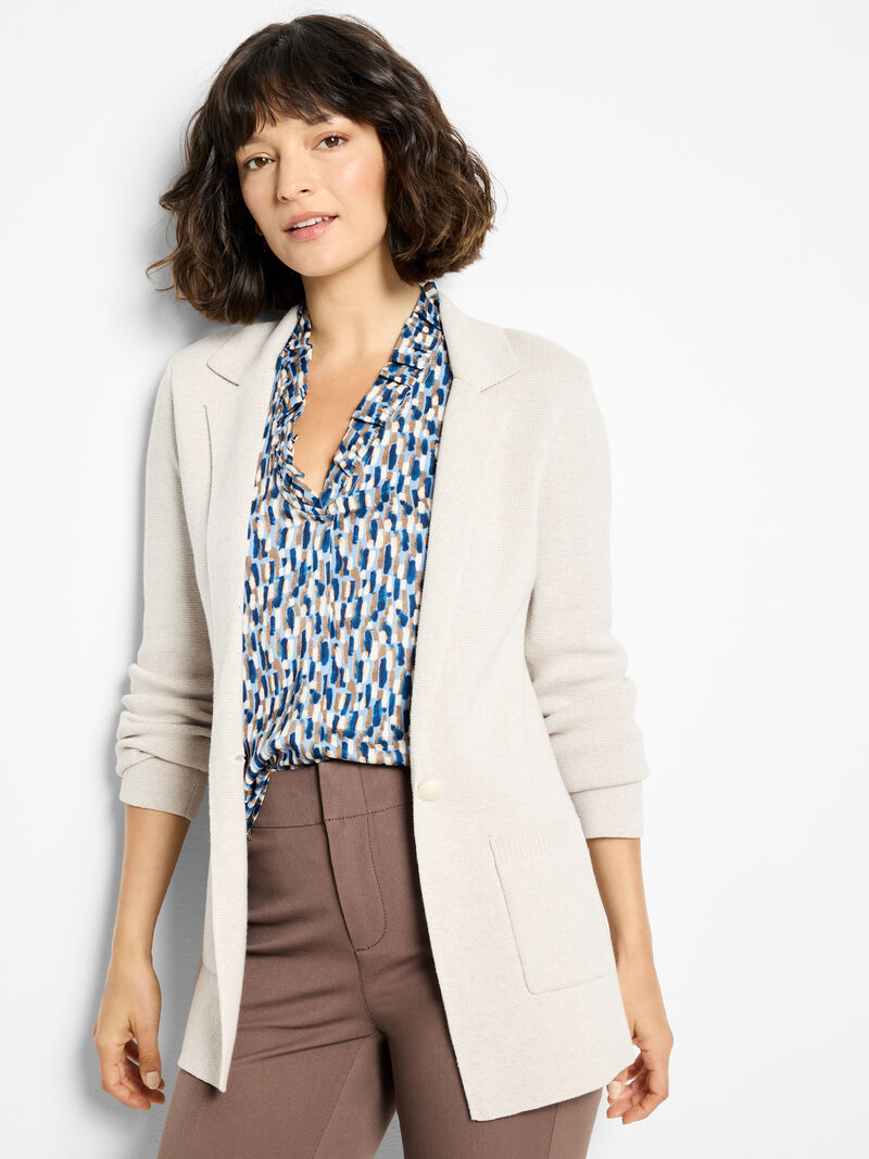 Elegant Knit Blazer