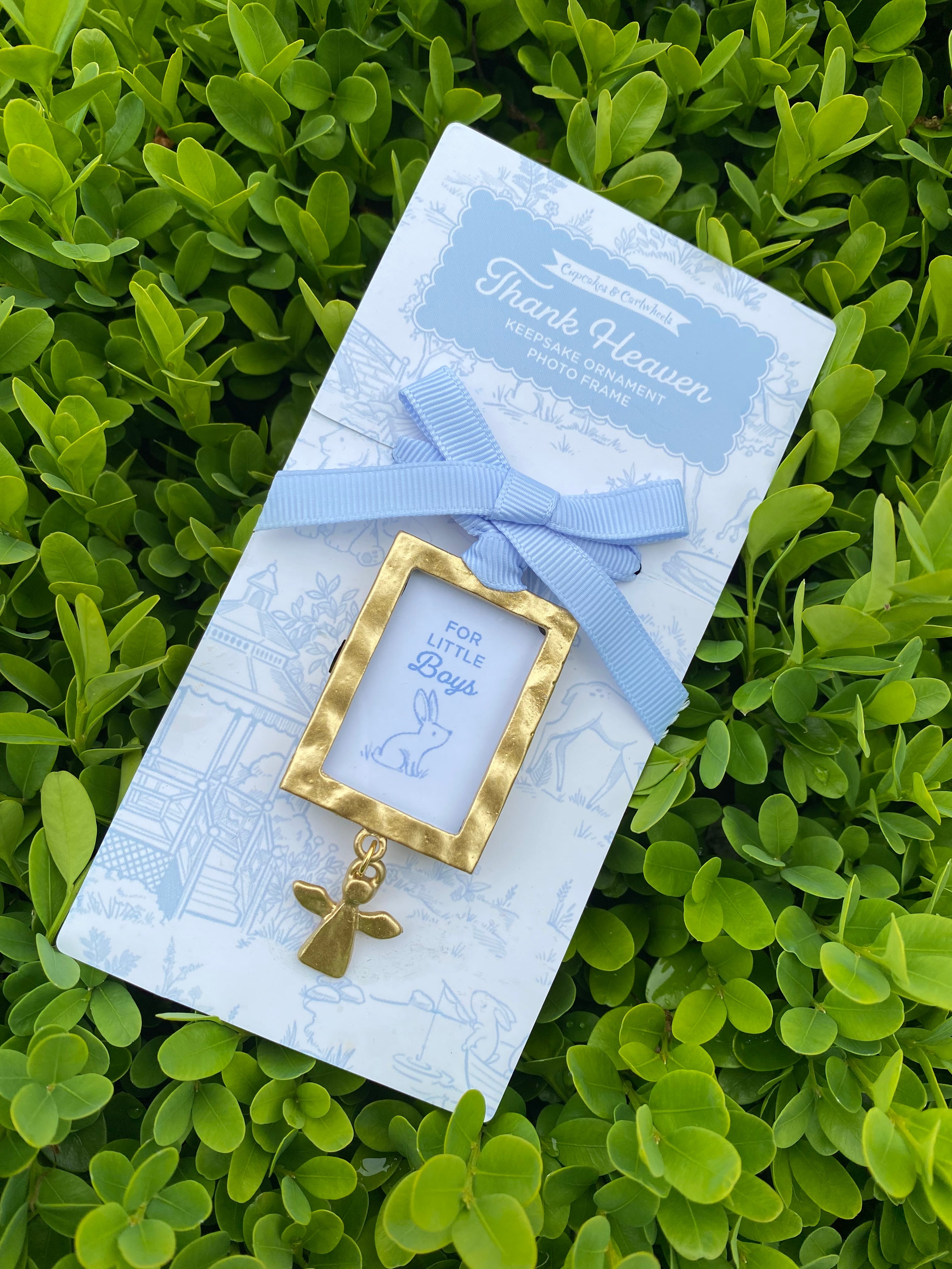 Ornament Frame Boy-blue