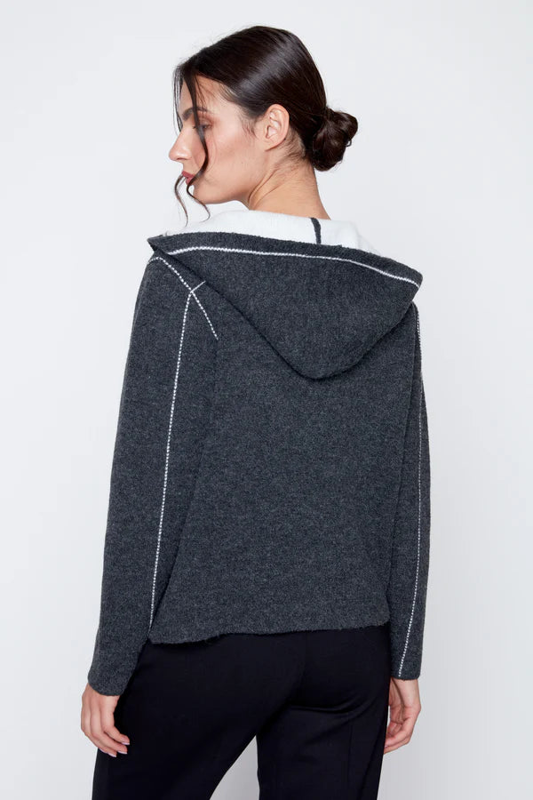 Contrast Stitch Wool Blend Jacket