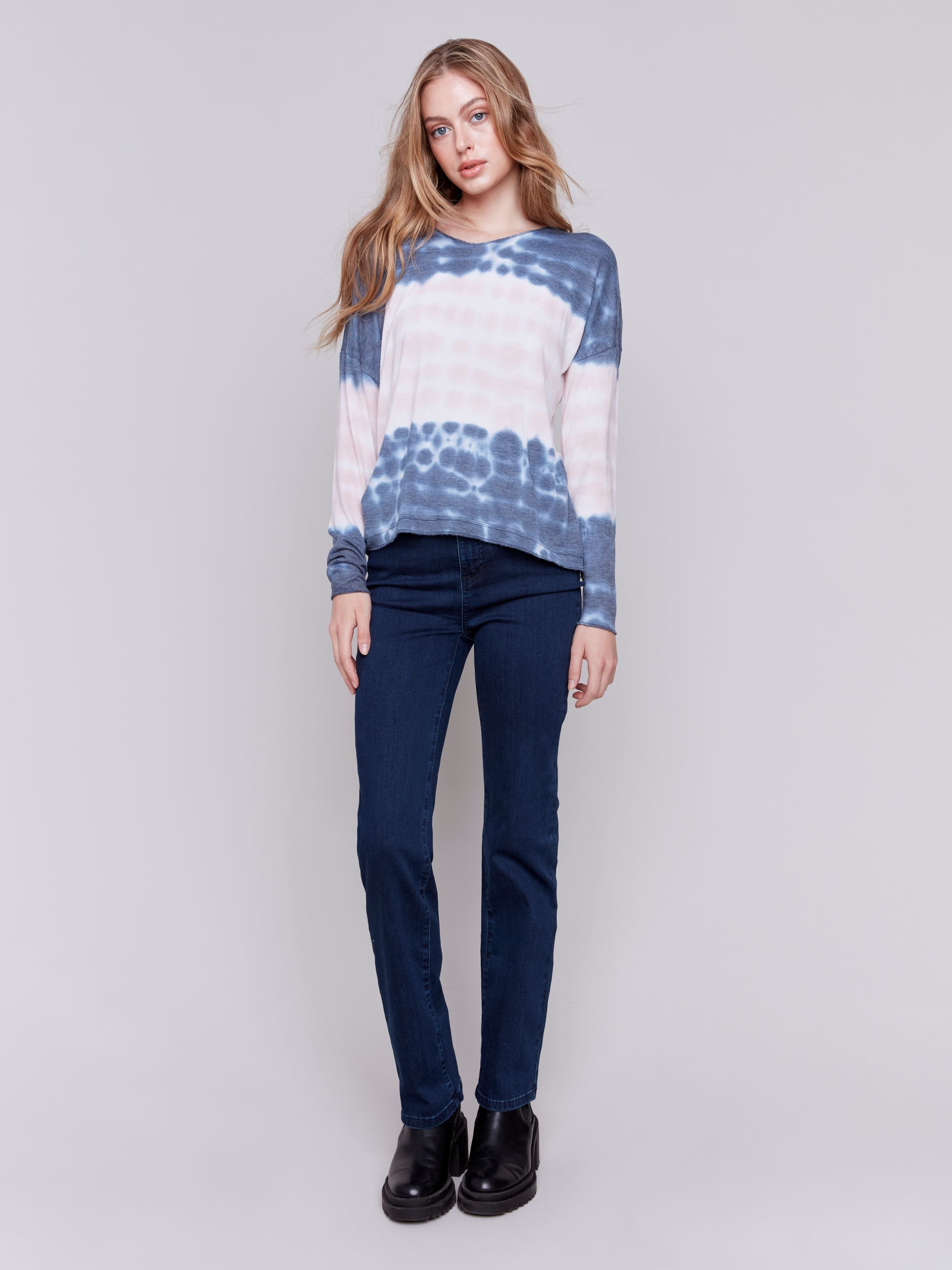 Drop Shoulder Long Sleeve Top