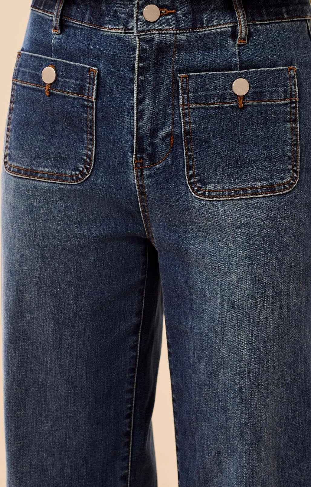Tribal Women's Sophia Curvy Super Straight Ankle Denim Jeans