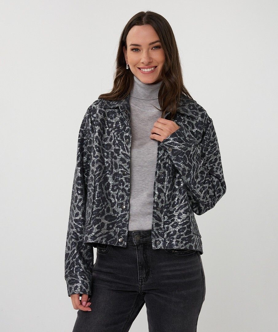 Leopard Jacket - Black