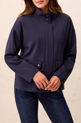 Tribal LS Zip front coat w/lining