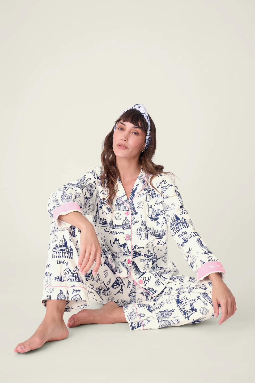 Bon Voyage Flannel PJ Set