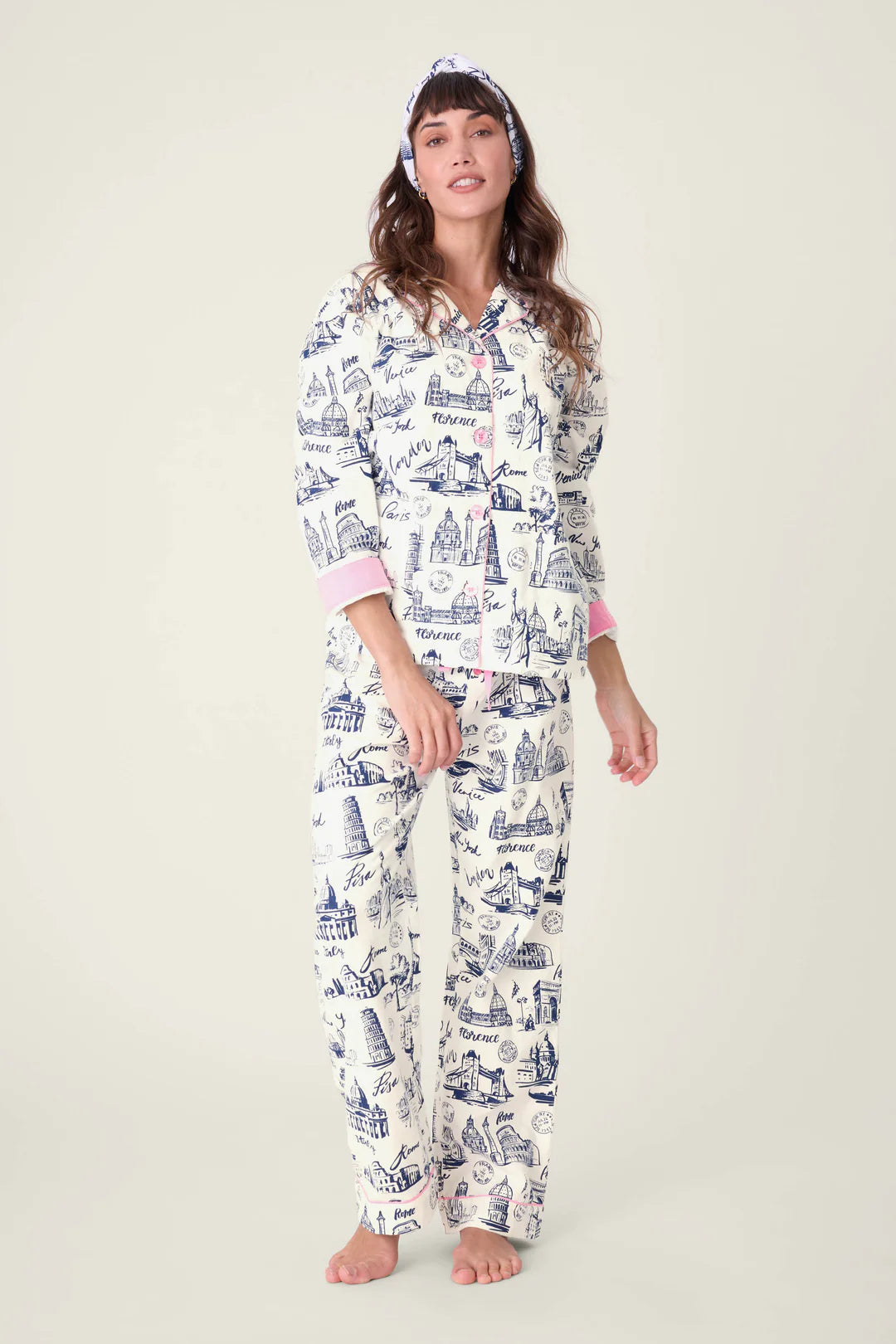 Bon Voyage Flannel PJ Set