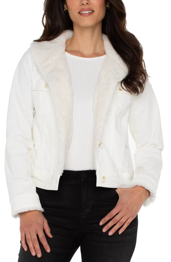 Faux Shearling Trucker Jacket