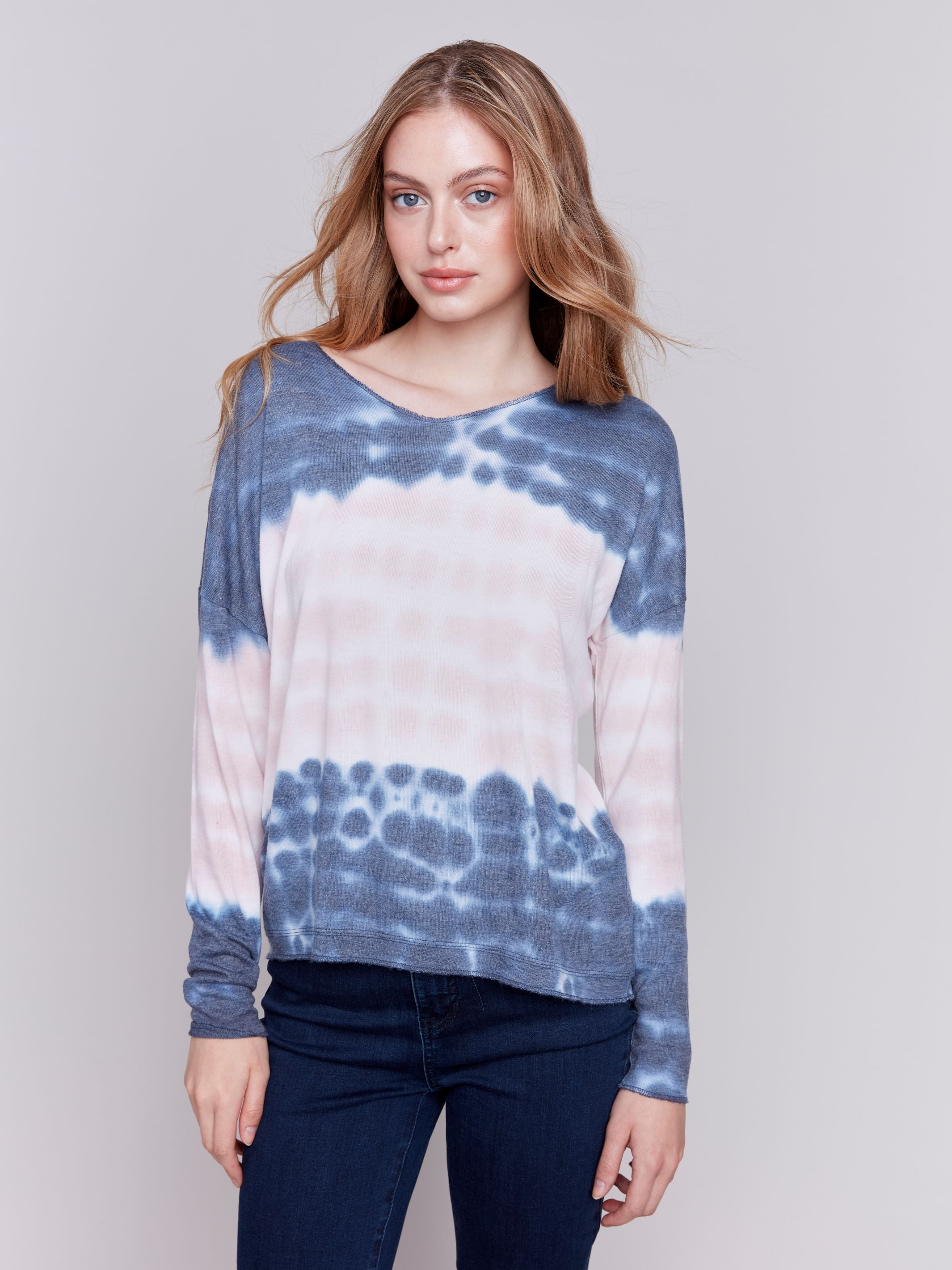 Drop Shoulder Long Sleeve Top