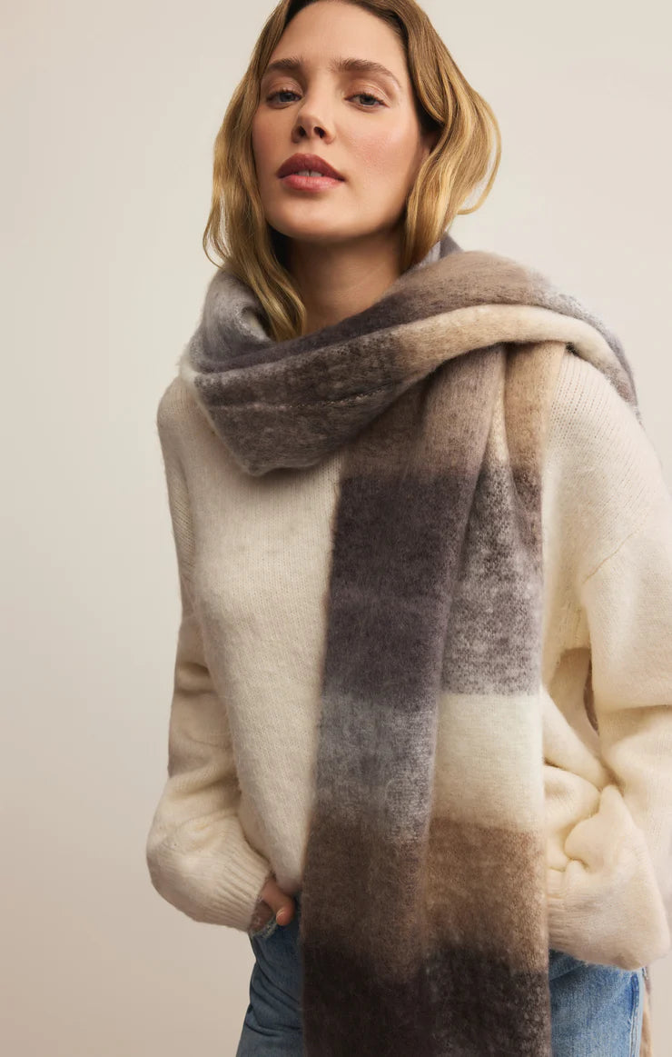 Plaid I Met You Scarf