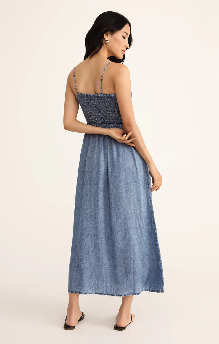 Bayside Chambray Maxi Dress