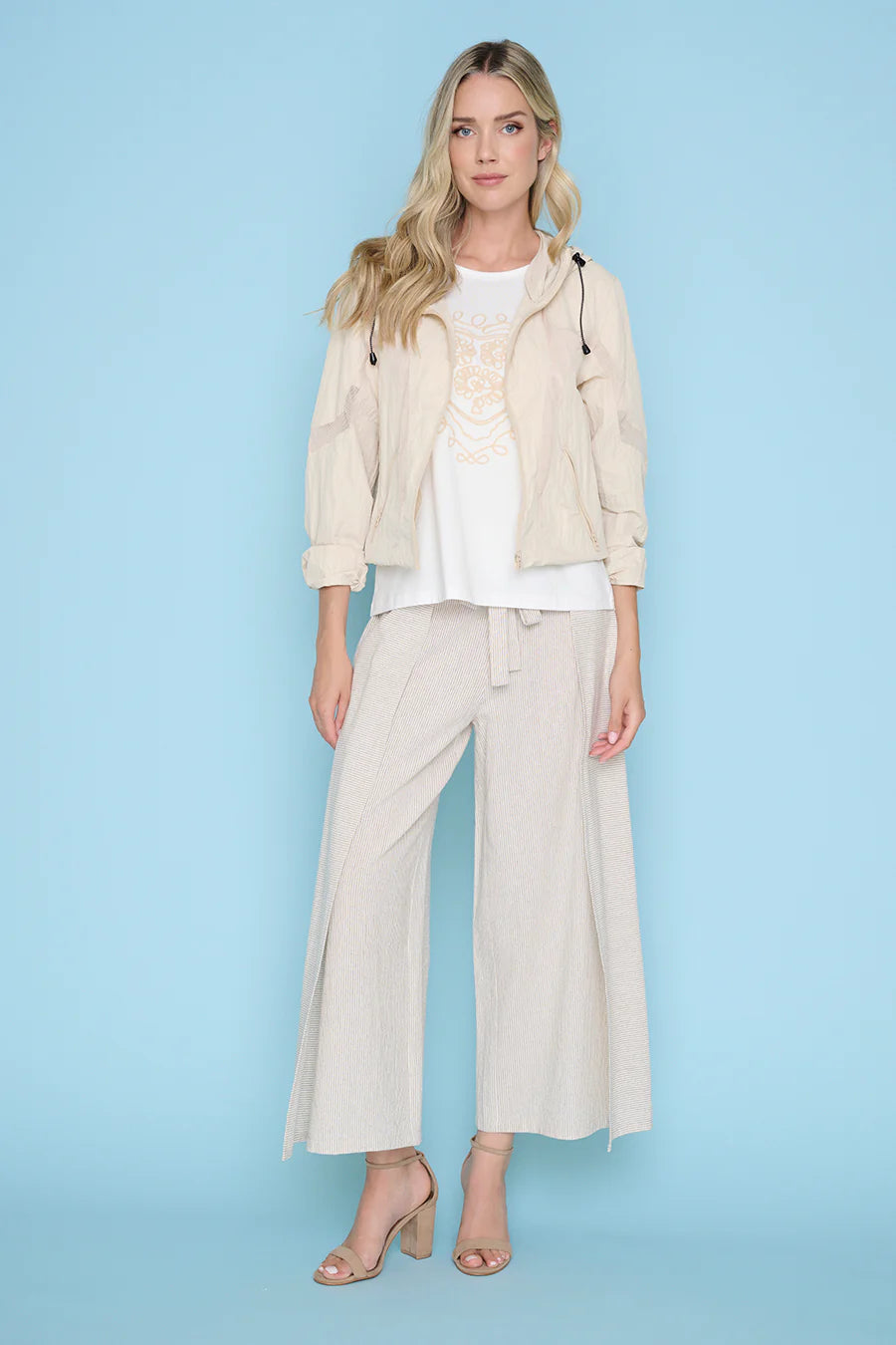 Wide Leg Cropped Pants